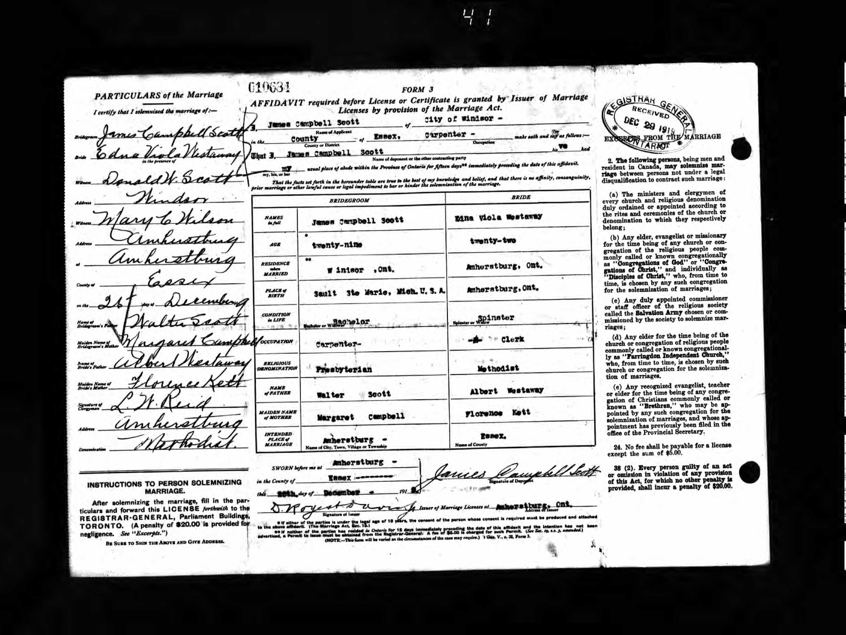 james-campbell-scott-1st-marriage