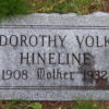 Dorothy Volk Hineline stone